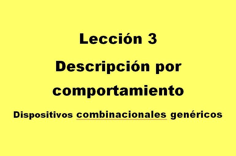 Lección 3.V13. Comparador genérico.