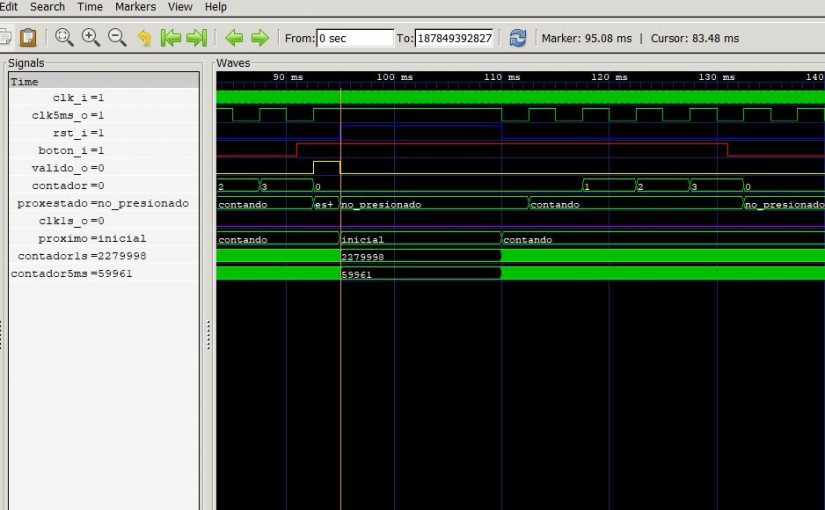 Lección 18.V123. Testbench del 1er. bloque del sumador serie. Análisis de la simulación.